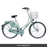København Damecykel 3 Gear dynamolys for/bag Pistacie med høj metalkurv