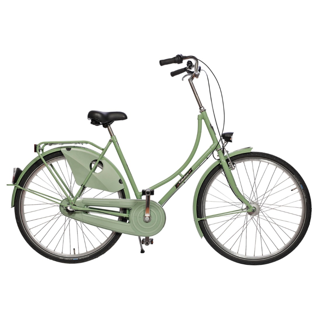 Koebenhavn_dame_groen-1080 København Dame 3 Gear dynamolys for/bag Støvet Grøn - Billede 1