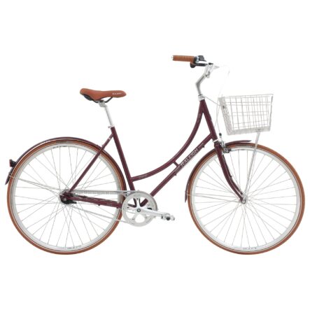 Raleigh Kent Damecykel 7 Gear Mørk Bordeaux