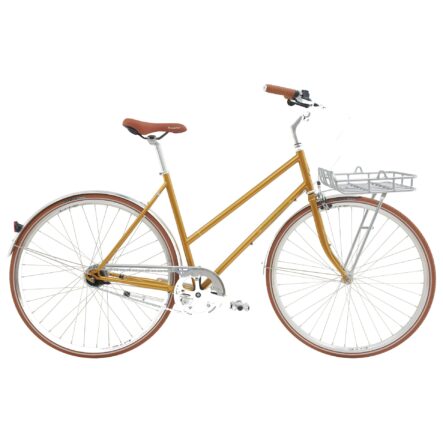 Raleigh Yate Cargo Damecykel 7 Gear Guld